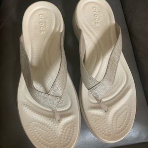 Croc flip flops worn once